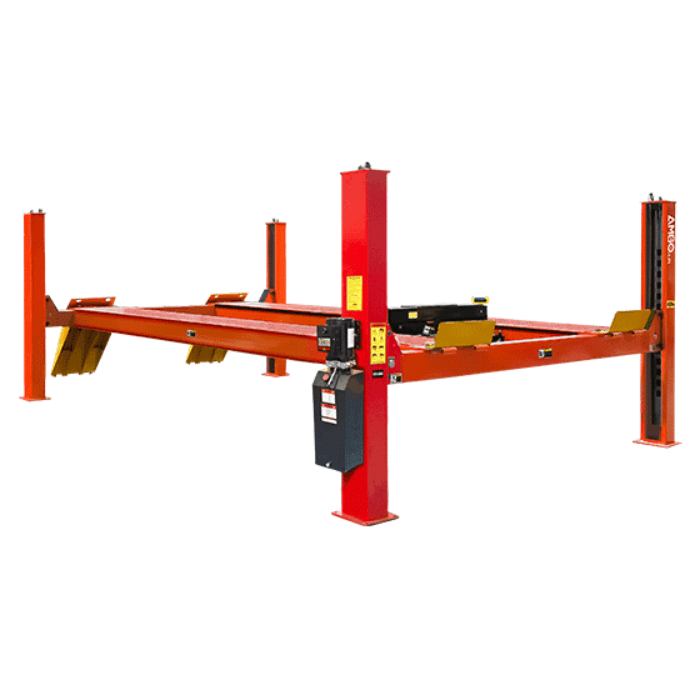 AMGO Commercial 4-Post Lift – 40,000 lb Capacity, Extra-Long Runways | PRO-40E