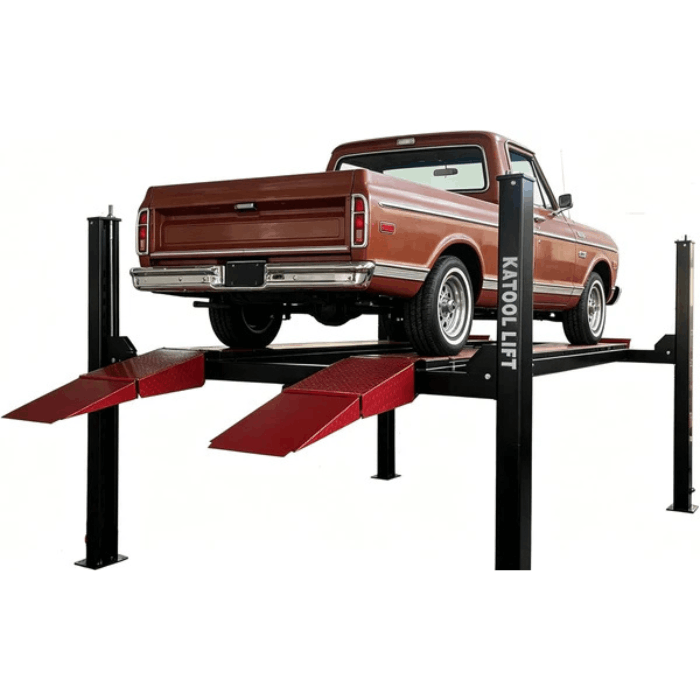 Katool 11,000 lb 4-Post Alignment Lift. Rolling Jack Included | KT-4M110PA