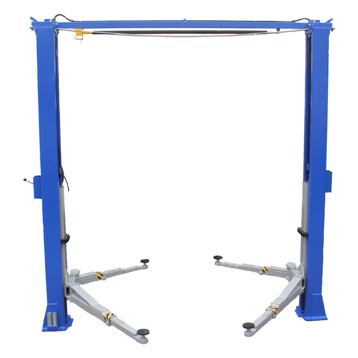 Tuxedo 11,000 lb Two Post Clear Floor Lift - Direct Drive, Bi-Symmetric, 3-Stage Arms | TP11KC-DX