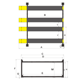 AMGO Double Wide 4-Post Lift (Extra Long/Tall) – 9,000 lb Capacity | 409-DPX