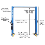 Atlas Overhead 2-Post Lift - 9000 lb. Capacity | 9OHSC-SS