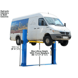 Atlas Commercial Grade Baseplate 2-Post Lift - 10,000 lb Capacity | BP10000X