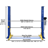 Atlas Baseplate 2-Post Lift - 9000 lb. Capacity | 9KBPX