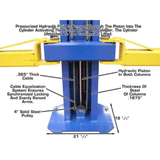 Atlas Commercial Grade Extra Tall 2-Post Lift - 10,000 lb Capacity | OHX10000X