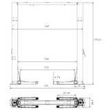 Triumph 20,000 lb Heavy-Duty Two Post Overhead Vehicle Lift | NTO-20