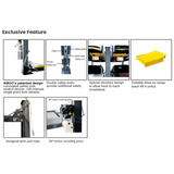 AMGO Double Wide 4-Post Lift (Extra Long/Tall) – 9,000 lb Capacity | 409-DPX