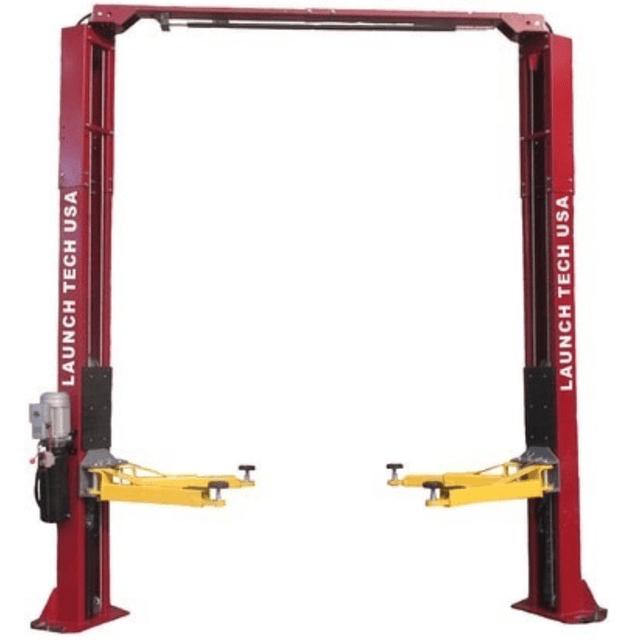Launch Two Post Car Lift - 9,000 lb Capacity, Asymmetric Clear Floor | TLT240SC-R