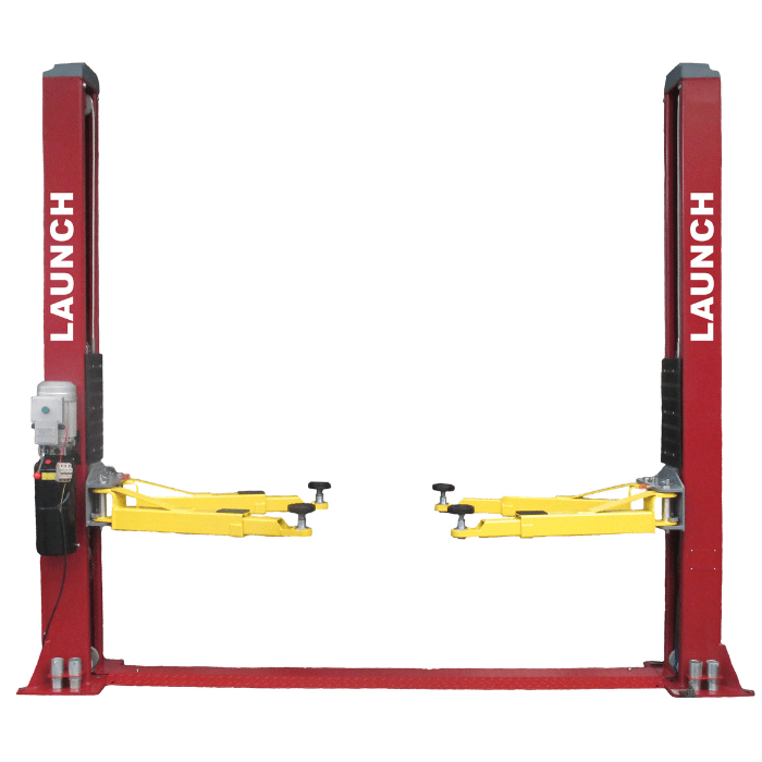 Launch Two Post Car Lift - 9,000 lb Capacity, Symmetric Floor Plate | TLT240SB-R