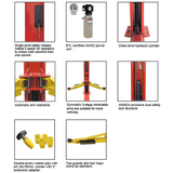 AMGO 9,000 lb 2-Post Lift - Extra Wide, Extra Tall | BP-9X