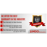 AMGO 4-Post Alignment Lift – 14,000 lb Capacity, Extra-Long Runways | PRO-14AE