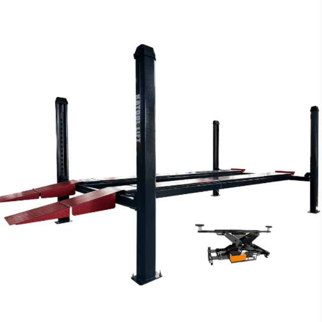 Katool 4-Post Alignment Lift - 12,000lb Capacity. Rolling Jack Included | KT-4H120X