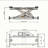 Katool 11,000 lb 4-Post Alignment Lift. Rolling Jack Included | KT-4M110PA