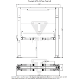 Triumph 16,000 lb Two Post Overhead Car Lift | NTO-16