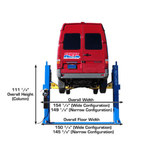 Atlas Commercial Grade Baseplate 2-Post Lift - 12,000 lb Capacity | BP12000X
