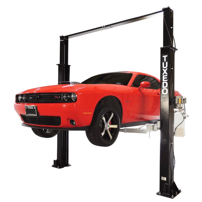Tuxedo 9,000 lb 2 Post Car Lift - Asymmetric | TP9KAC-TUX