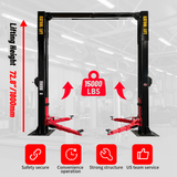 Katool Heavy-Duty Two Post Vehicle Lift (220v) - 15,000 lb Capacity | KT-M150D