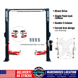 Katool Two Post Car Lift Single Point Lock Release - 11,000 lb Capacity | AS110D