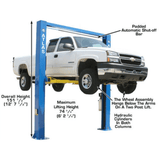 Atlas Commercial Grade Extra Tall 2-Post Lift - 10,000 lb Capacity | OHX10000X