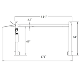 Triumph's Classic 8,000 lb Four Post Vehicle Lift - Shorter Length | NSS-8 Classic