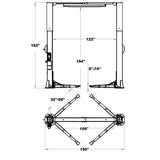 Triumph Heavy-Duty 13,000 lb 2-Post Overhead Lift | NTO-13A