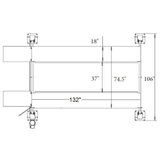 Triumph's Classic 8,000 lb Four Post Vehicle Lift - Shorter Length | NSS-8 Classic