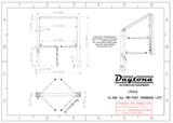 Daytona LTPO15 15,000 lb Two Post Overhead Lift, Height Extension Kit Included