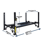 Tuxedo 8,000 lb 4-Post Deluxe Storage Lift - Extended Length/Height | FP8K-DX-XLT